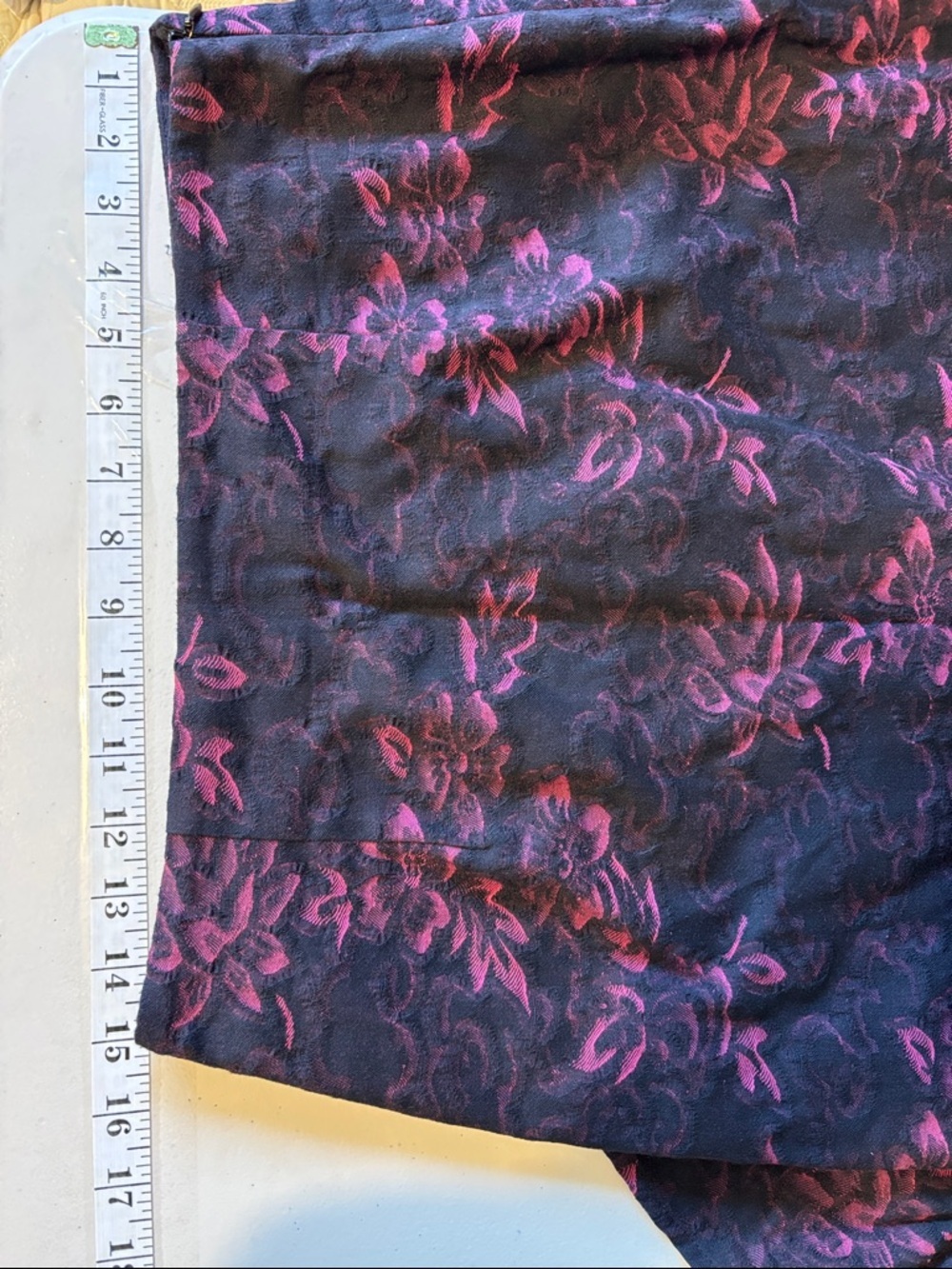 Vintage Joanie Char Mermaid Skirt Size Medium Floral Witchy Theater Trumpet Punk - Picture 9 of 10